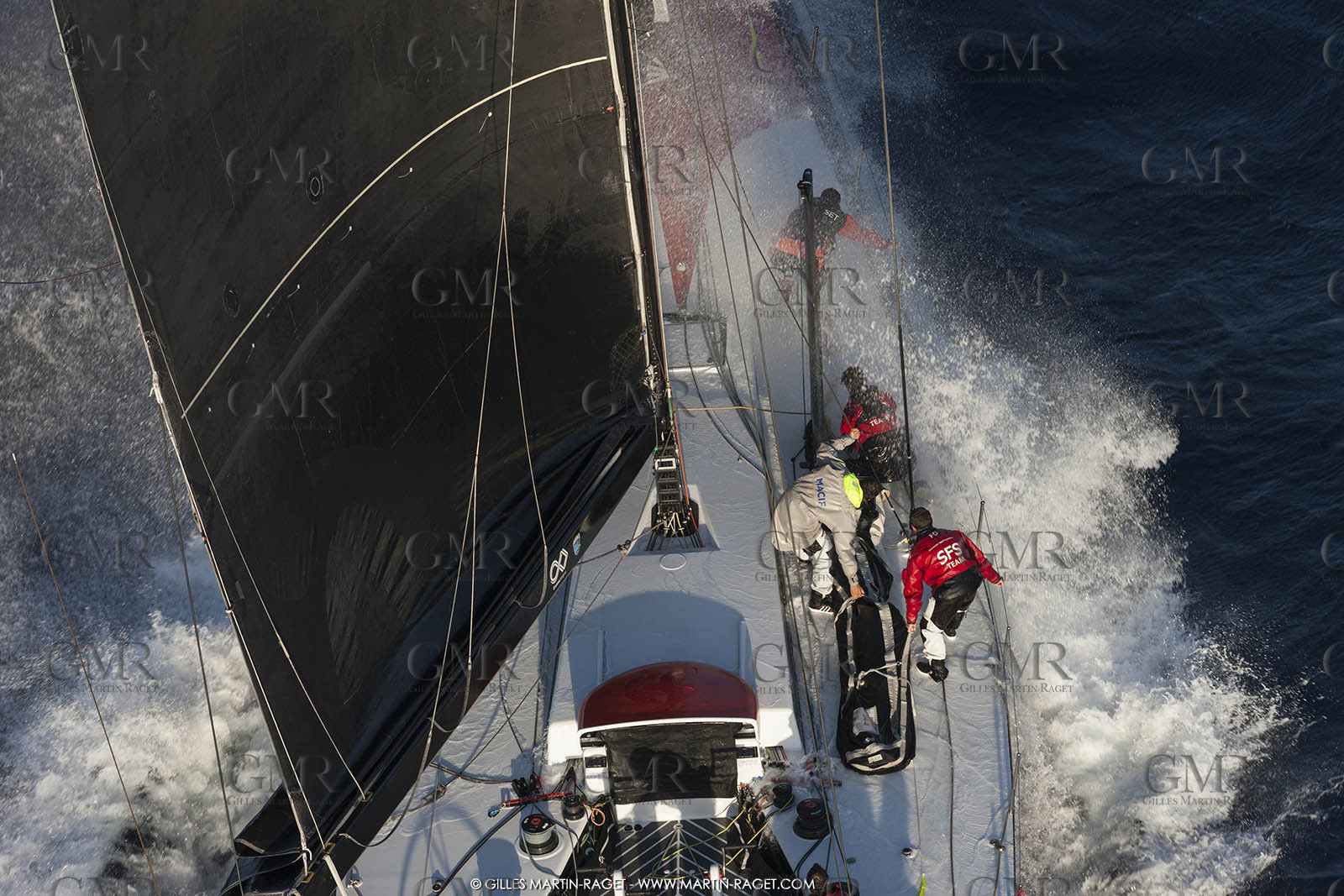 09 10 2017, Calvi (FRA,20), VOR 70 Babsy, Tentative de record autour de la Corse à la voile, skipper Franck Cammas