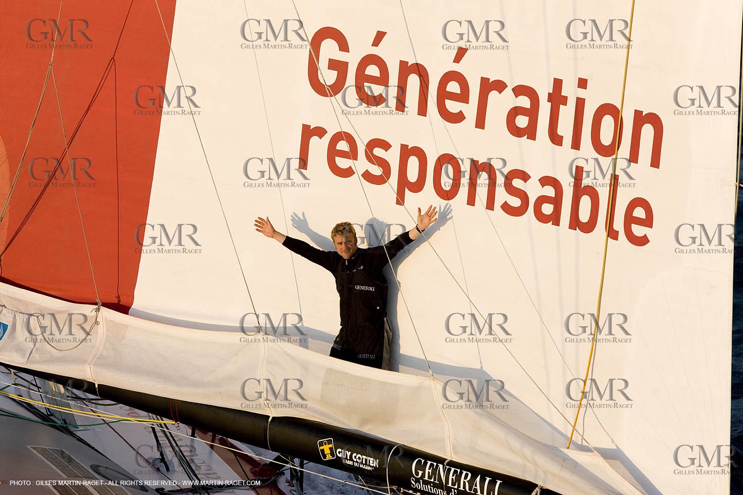27 09 2008 - Lorient (FRA, 56) - Generali - Yann Eliès - Vendée Globe 2008 Training
