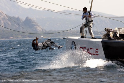 19 05 2010 - La Maddalena (ITA, Sardinia) Louis Vuitton Trophy - BMW ORACLE Racing - Training