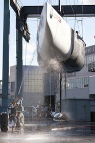 21 01 2009 - Auckland (NZL) - Louis Vuitton Pacific Series - BMW ORACLE Racing - LVPS Sailors participate to The Glenn Family Foundation’s Kiwi Cup opening