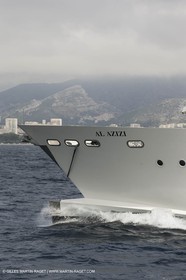 Al Azizi first sea trial - H2X boatyard - Oceanographjic research ship - La Ciotat (FRA,13) - 26 05 2014