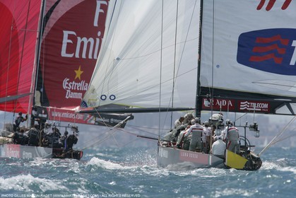 01 06 2007-Valencia (Spain)- 32nd America's Cup - Louis Vuitton Cup Final - Day 1