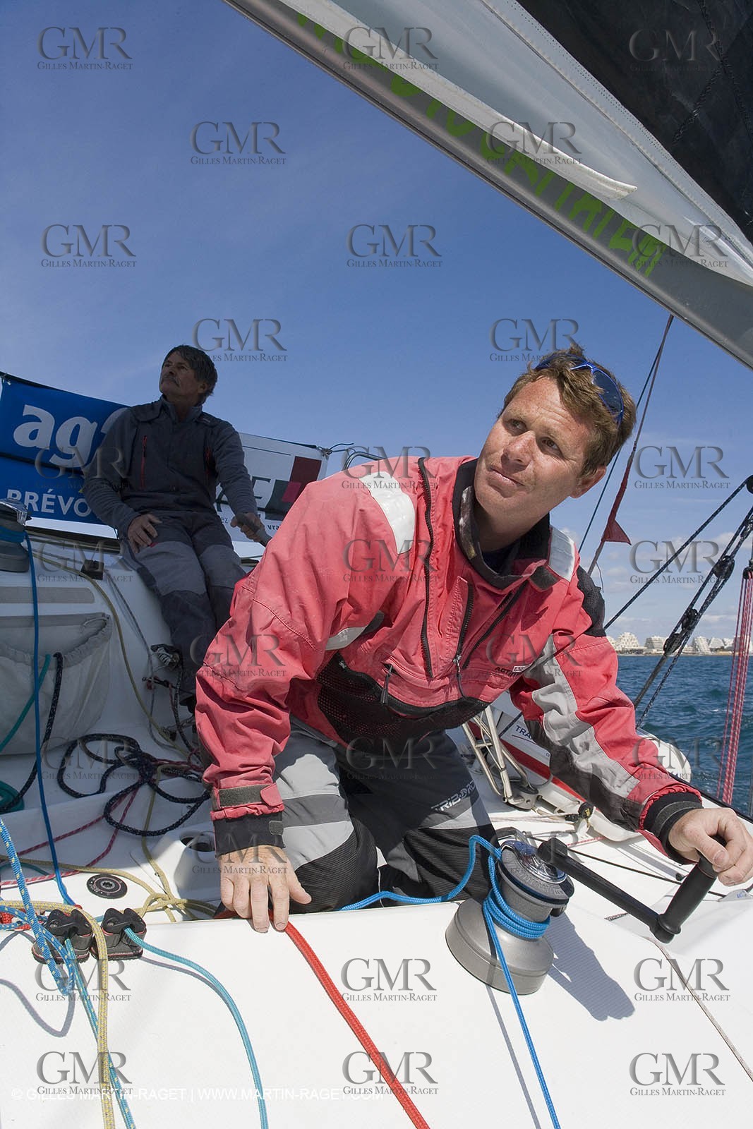 27 03 08- La Grande Motte- (FRA,34) Transat AG2R 2008- Jean-Paul Mouren- Laurent Pellecuer