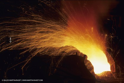 France, Provence, Site industiel de Fos sur mer, acieries