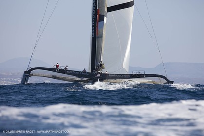 11 10 2008 - San Diego (CA, USA) - America's Cup - BMW ORACLE Racing - 90 ft trimaran sea trials - San Diego session - Sail 4