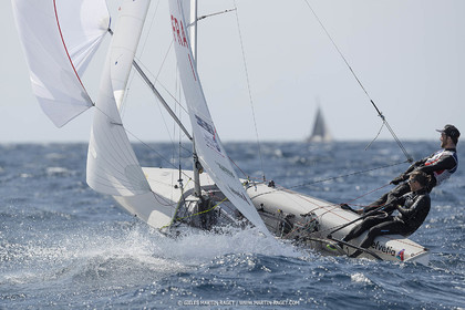 16 09 2022, Marseille (FRA), 470 Class, Paris 2024 Olympic Games, Sailing, 470 mixed dinghy, trainings, Camille Lecointre Jeremie Mion (FRA)