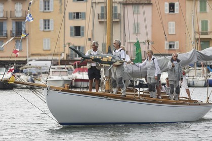 30 09 2014, Saint-Tropez (FRA,83), Voiles de Saint-Tropez 2014, Day 2, hommage à Yves Carcelle, propriétaire de Runa VI
