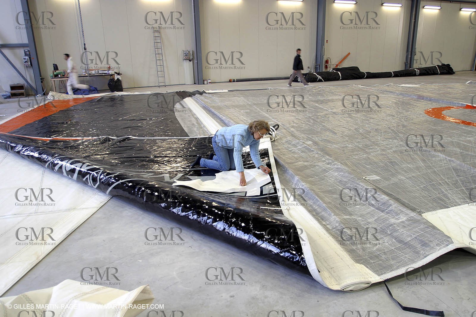 Vannes - Multiplast Boatyard - Orange II Orange II sails