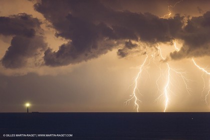 Thunderstorm over Planier island lighthouse - Marseille (FRA,13) - 18 06 2014