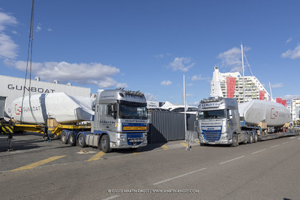 15 02 2022, La Grande Motte (FRA), Gunboat 80  1 hulls delivery