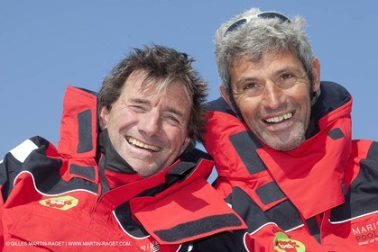 13 03 2010 -  La Grande Motte   Port Camargue (FRA) - Groupe Bel - Kito de Pavant   Sebastien Audigane training for Transat AG2R
