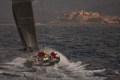 09 10 2017, Calvi (FRA,20), VOR 70 Babsy, Tentative de record autour de la Corse à la voile, skipper Franck Cammas
