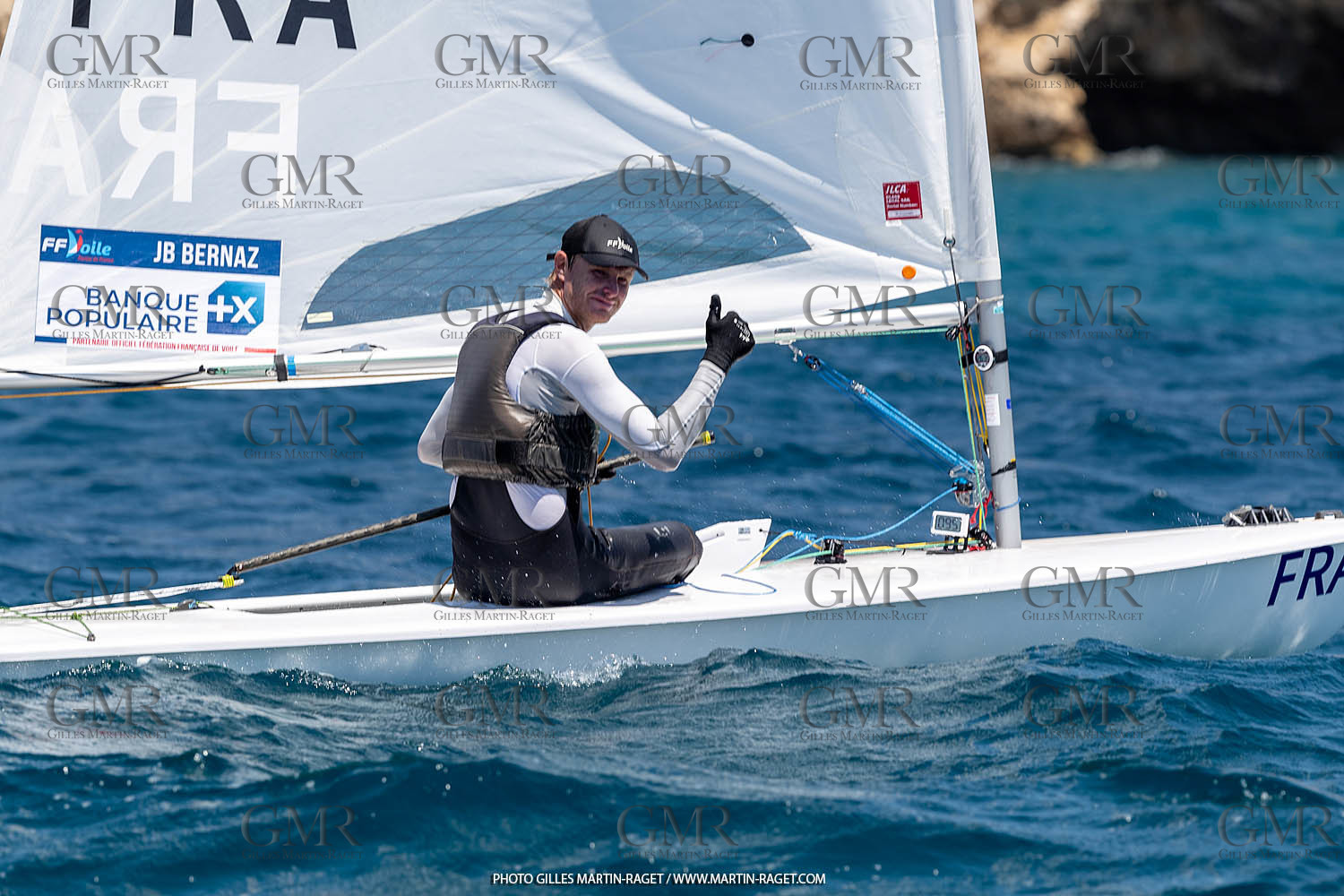 15 07 2023, Marseille (FRA), Paris 2024 Olympic Games Sailing Test Event, Day 6, Ilca 7 Medal race