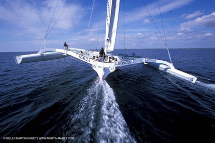 ORMA 60' Trimaran Foncia 2 - Alain Gauthier - First sails