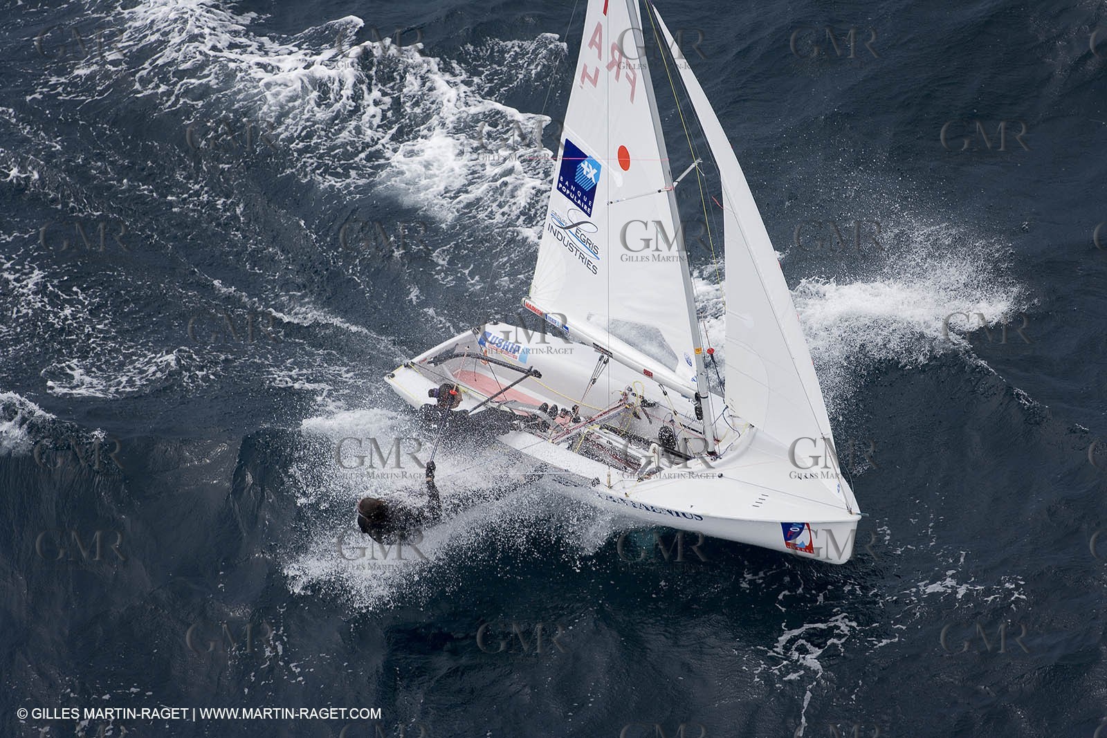 26 04 2007 - 2007 Semaine Olympique Française - Hyères (South of France) - Day 5 - Team France - 470 Femme - Petitjean-Douroux