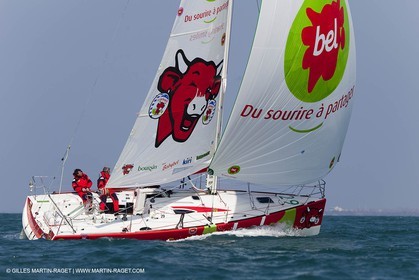 13 03 2010 - La Grande Motte   Port Camargue (FRA) - Groupe Bel - Entraînement Kito de Pavant   Sébastien Audigane en vue de la Transat AG2R 2010