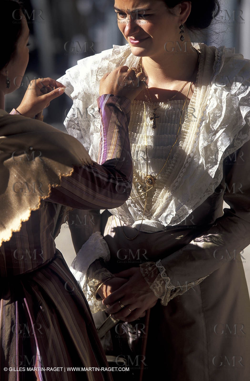 Women of Arles in traditional costume