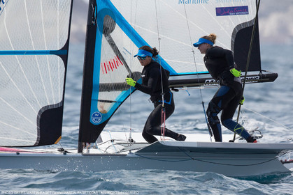 Marseille, (FRA,13), 2016 Rio Olympic Games, Sailing, 49er FX, Steyaert Sarah   Compan Aude (FRA)