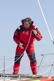 13 03 2010 -  La Grande Motte   Port Camargue (FRA) - Groupe Bel - Kito de Pavant   Sebastien Audigane training for Transat AG2R