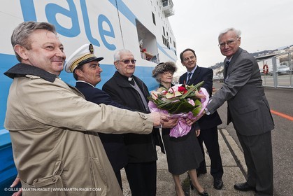 01-31-12   Marseilles (FRA,13) Bastia (FRA,Corsica)   Launching cruising trip and Christening ceremony of PIANA, last ferry ship from La Meridionale