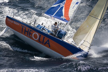06-26-2007 - FIGARO II - THEOLIA - Skipper : Robert Nagy - Training off Marseille (south France) with strong wind conditions