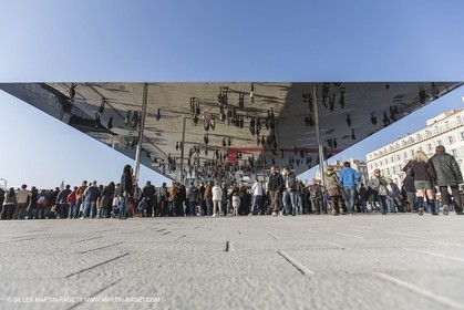 02 02 2013,  Marseille, FRA, 13, Inauguration de l'ombrière et du Vieux Port semi-piétonnier