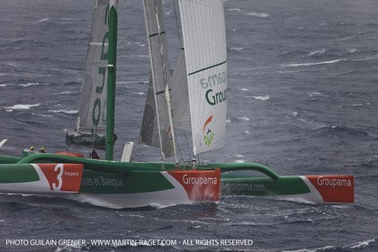 05 14 09 - Marseilles - Mediterranean Record - Groupama 3 - Franck Cammas - G Class - Start from Marseilles to Carthage (Tunisia)