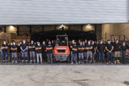 21 07 2020, La Grande Motte (FRA), Gunboat, Gunboat 68 SeaTilt out of the shed