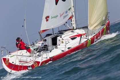 13 03 2010 -  La Grande Motte   Port Camargue (FRA) - Groupe Bel - Kito de Pavant   Sebastien Audigane training for Transat AG2R