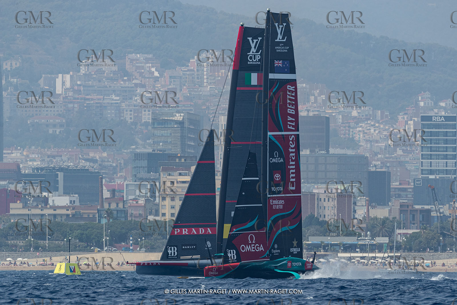 22 08 2024, Barcelona (ESP), Louis Vuitton 37th America's Cup, Louis Vuitton Preliminary Regatta, Race Day 1