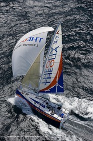 06-26-2007 - FIGARO II - THEOLIA - Skipper : Robert Nagy - Training off Marseille (south France) with strong wind conditions