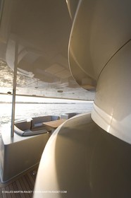11 06 2007 - Valencia (Spain) - Super Yacht Catamaran Bradley, Gilles Vaton design built by H2X in la Ciotat (France)