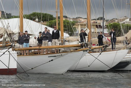 30 09 2014, Saint-Tropez (FRA,83), Voiles de Saint-Tropez 2014, Day 2, hommage à Yves Carcelle, propriétaire de Runa VI
