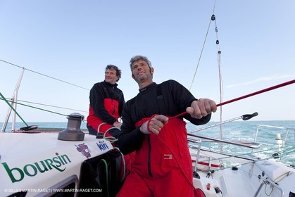 13 03 2010 - La Grande Motte   Port Camargue (FRA) - Groupe Bel - Entraînement Kito de Pavant   Sébastien Audigane en vue de la Transat AG2R 2010