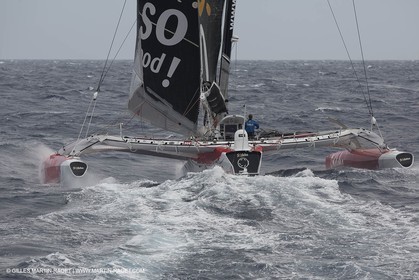 12 09 2012 - Marseille (FRA,13) - Trimaran Sodebo - Thomas Coville - Tentative contre le record de la Méditerranée