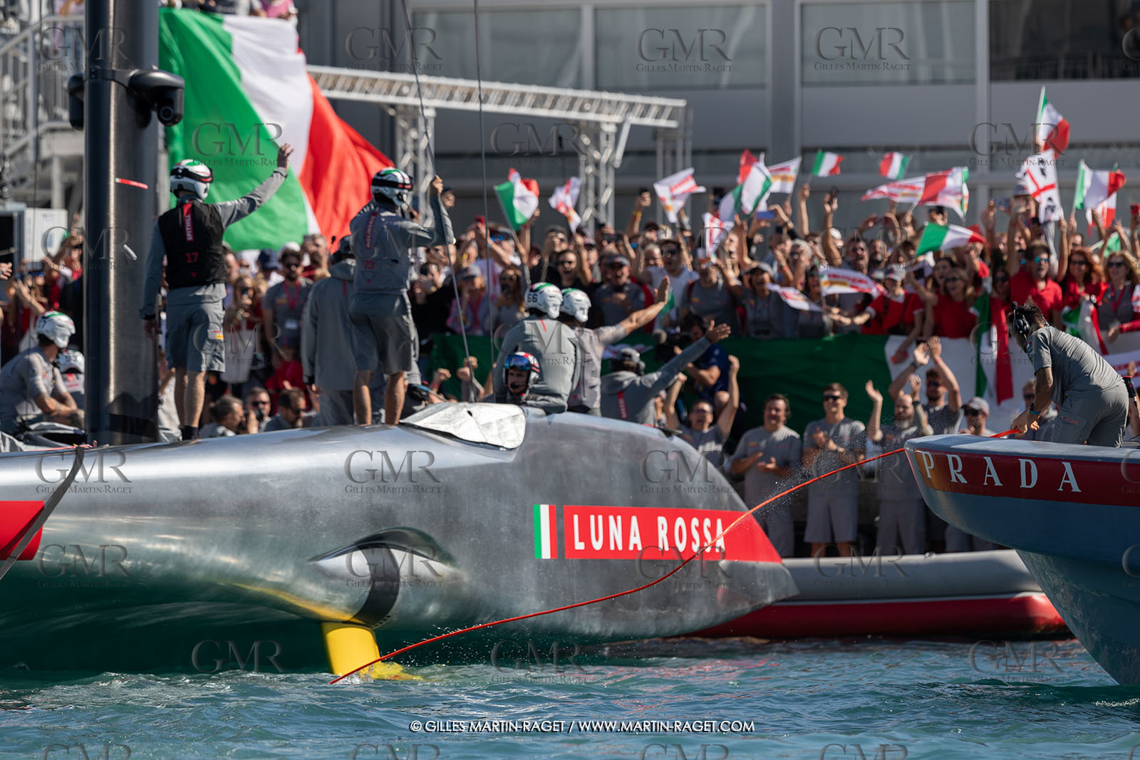 04 10 2024, Barcelona (ESP), 37th America's Cup, Louis Vuitton Cup Final, Race Day 7