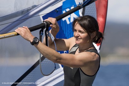 19 04 2008 - Hyères (FRA,83) - Hyères Olympic Week - training - Faustne Merret (FRA, RSX).
