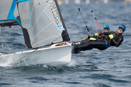 Marseille, (FRA,13), 2016 Rio Olympic Games, Sailing, 49er FX, Steyaert Sarah   Compan Aude (FRA)