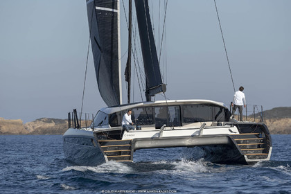 16 02 2019, Porquerolles (FRA,83), Gunboat 68 sail testing  3