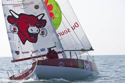 13 03 2010 - La Grande Motte   Port Camargue (FRA) - Groupe Bel - Entraînement Kito de Pavant   Sébastien Audigane en vue de la Transat AG2R 2010