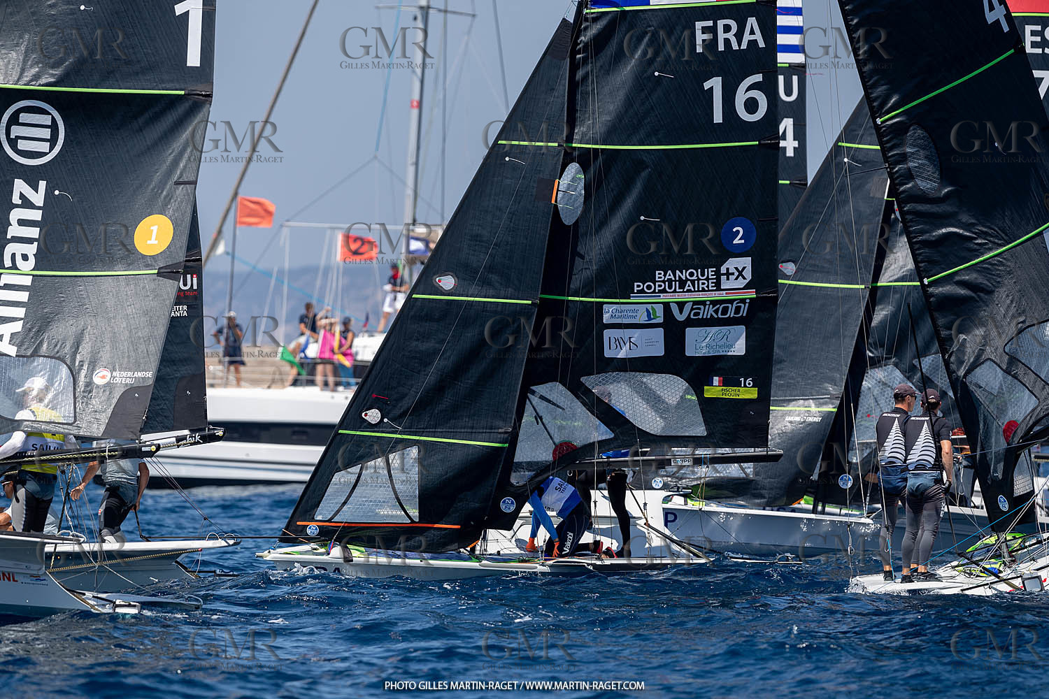 16 07 2023, Marseille, (FRA), Paris 2024 Olympic Games 2024 Sailing Test Event, Day 8, Medal race 49er Men