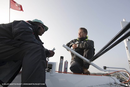 09 10 2010 - Morges (SUI) - L'Hydroptère.CH - 1st sail