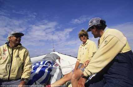 America's cup - San Diego 1995 - Team NZ - Brad Butterworth, Peter Blake, Russell Coutts