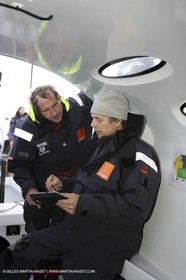 Orange II -2005 Jules Verne Trophy-Training in Bay of Biscay-Roger Nilson-Jacques Caraes