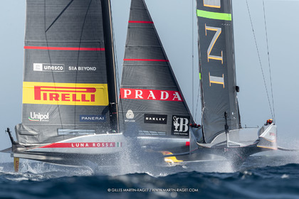 26 09 2024, Barcelona (ESP), 37th America's Cup, Louis Vuitton Cup Final, Race Day 1