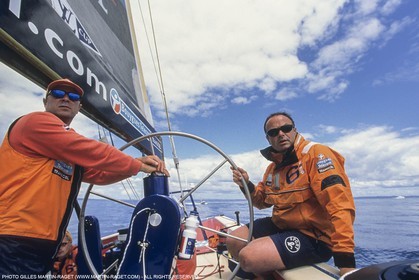 Yacht racing, 30th America's Cup 2000, Auckland (NZL), Le Défi, 6ème Sens, Bertrand Pacé