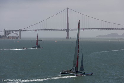 13 07 2013 - San Francisco (USA,CA) - 34th America's Cup - Louis Vuitton Cup - Round Robin - Race Day 4 - Luna Rossa vs ETNZ
