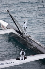 06 02 2010 - Valencia (ESP) - 33rd America's Cup - BMW ORACLE Racing - Last preparation day