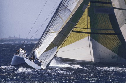 Sailing, Yacht Racing, 26th America's Cup Fremantle 1987, Stars and Stripes