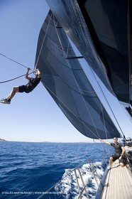 03 09 06 - Porto Cervo (Sardinia) - Maxi World Cup 2006 - A bord Wally 90 Tango